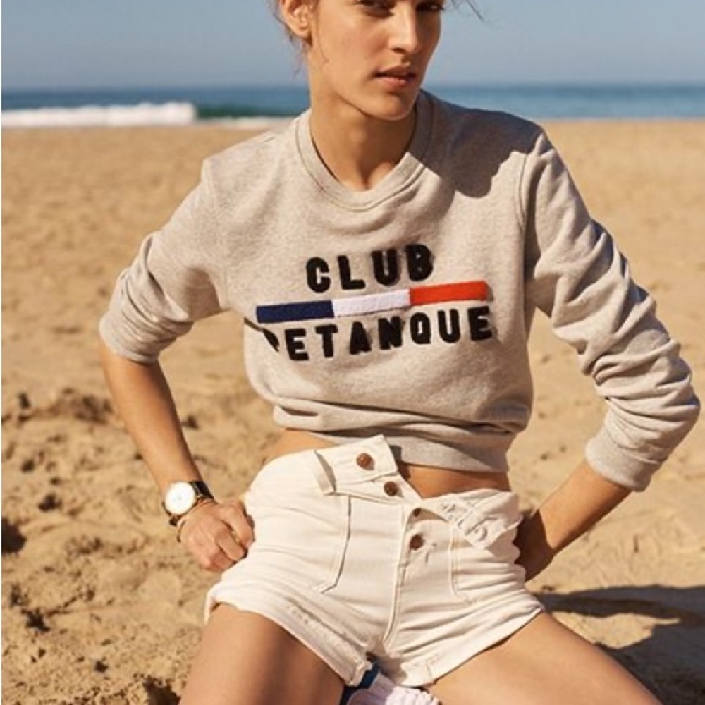 Madewell x Club Pétanque Crewneck Sweatshirt - Light Gray